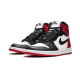 CD0461-016 Air Jordan 1 Retro High Satin Black Toe Black/White-University Red