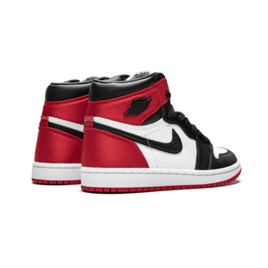 CD0461-016 Air Jordan 1 Retro High Satin Black Toe Black/White-University Red