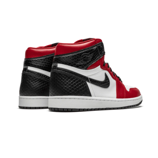 CD0461-100 Air Jordan 1 Retro High Satin Snake Chicago White/Black-Auroragreen