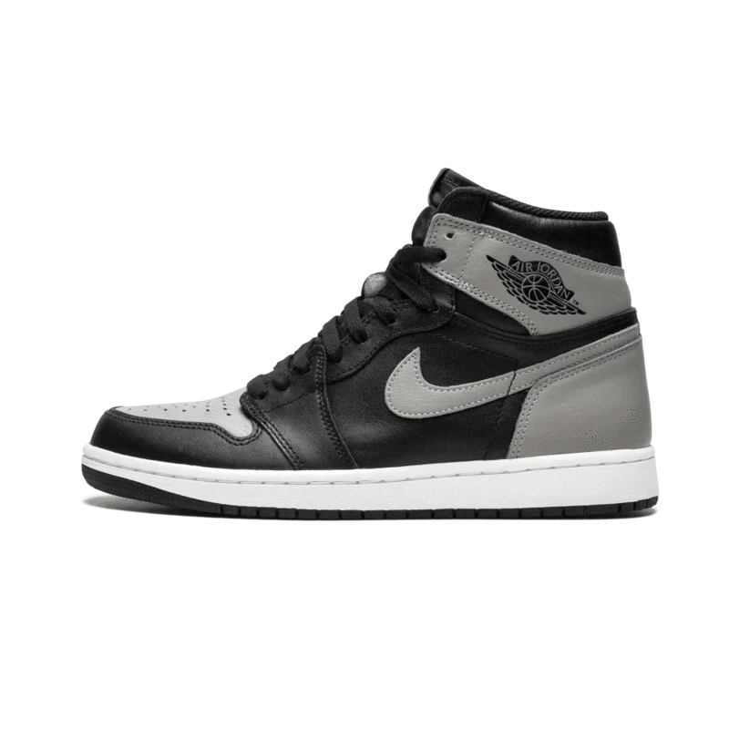 555088-013 Air Jordan 1 Retro High Shadow Black/Medium Gray-White