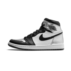 CD0461-001 Air Jordan 1 Retro High Silver Toe Black/Metallicsilver-White-Black