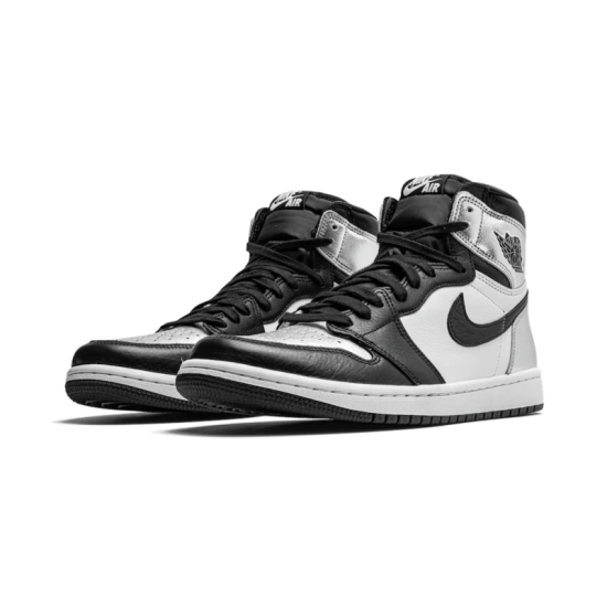 CD0461-001 Air Jordan 1 Retro High Silver Toe Black/Metallicsilver-White-Black