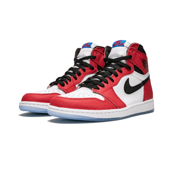 555088-602 Air Jordan 1 Retro High Spider-Man Origin Story Gymred/Black-White-Photoblue