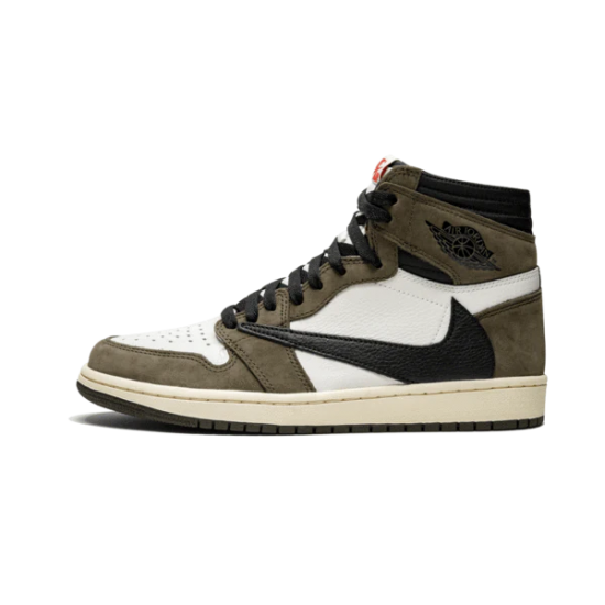 861428-106 Air Jordan 1 Retro High Travis Scott Dark Mocha Sail/Black-Varsity Red