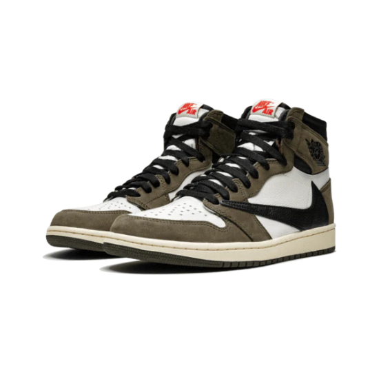 861428-106 Air Jordan 1 Retro High Travis Scott Dark Mocha Sail/Black-Varsity Red