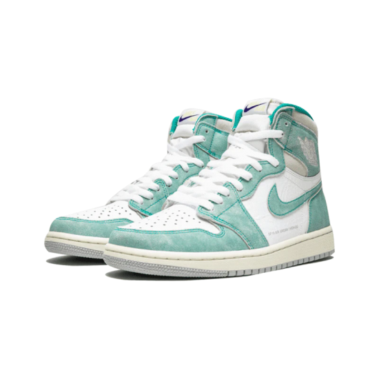 555088-311 Air Jordan 1 Retro High Turbo Green Turbogreen/Sail-White-Lightsmokegray