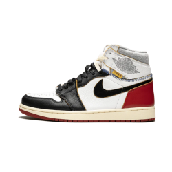 BV1300-106 Air Jordan 1 Retro High Union Los Angeles Black Toe White/Black-Varsity Red-Gray Wolf