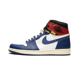 BV1300-146 Air Jordan 1 Retro High Union Los Angeles Blue Toe White/Stormblue-Varsityred-Black