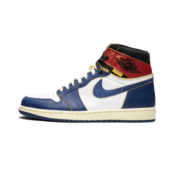 BV1300-146 Air Jordan 1 Retro High Union Los Angeles Blue Toe White/Stormblue-Varsityred-Black