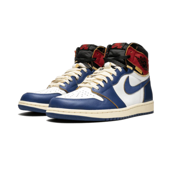 BV1300-146 Air Jordan 1 Retro High Union Los Angeles Blue Toe White/Stormblue-Varsityred-Black