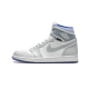 CK6637-104 Air Jordan 1 Retro High Zoom White Racer Blue White/Racer Blue-White Release