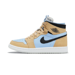 CT0979-400 Air Jordan 1 Zoom Cmft Psychic Blue Psychic Blue/Black-Sesame-White Release