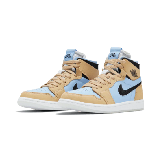 CT0979-400 Air Jordan 1 Zoom Cmft Psychic Blue Psychic Blue/Black-Sesame-White Release