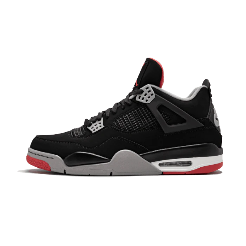 308497-060 Air Jordan 4 Bred 2019 Sail/Black-Darkmocha-Universityred