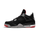 308497-060 Air Jordan 4 Bred 2019 Sail/Black-Darkmocha-Universityred