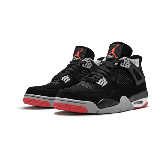 308497-060 Air Jordan 4 Bred 2019 Sail/Black-Darkmocha-Universityred