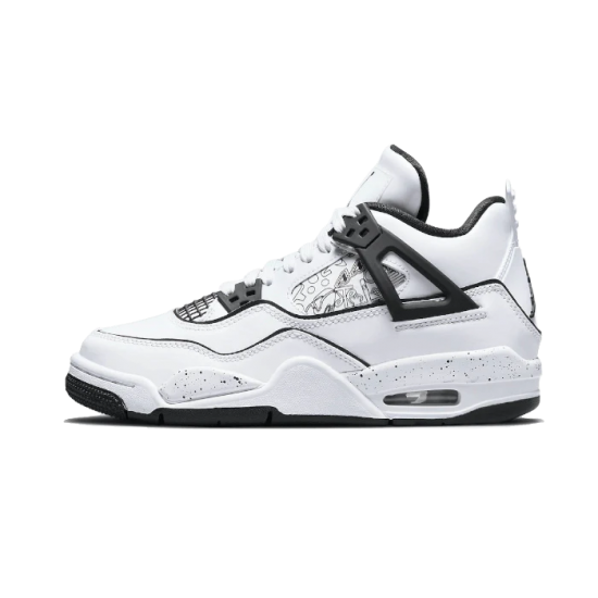 DC4101-100 Air Jordan 4 Diy White/Black-Volt