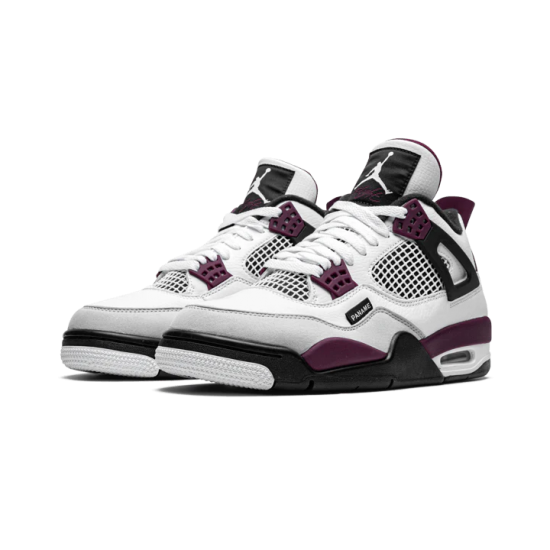 CZ5624-100 Air Jordan 4 Psg Neutral Grey Bordeaux White/Neutral Gray/Black/Bordeaux 