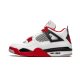 DC7770-160 Air Jordan 4 Retro Fire Red (2020) White/Black-Tech Gray-Fire Red 