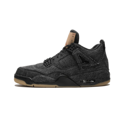 AO2571-001 Air Jordan 4 Retro Levi&#8217;S Black Black/Black-Black