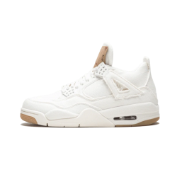 AO2571-100 Air Jordan 4 Retro Levi&#8217;S White White/White-White