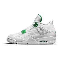 CT8527-113 Air Jordan 4 Retro Metallic Green White/Metallic Silver-Pine Green 