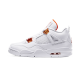 CT8527-118 Air Jordan 4 Retro Metallic Orange White/Metallic Silver-Team Orange