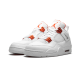 CT8527-118 Air Jordan 4 Retro Metallic Orange White/Metallic Silver-Team Orange