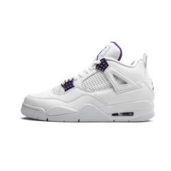 CT8527-115 Air Jordan 4 Retro Metallic Purple White/Metallicsilver-Courtpurple