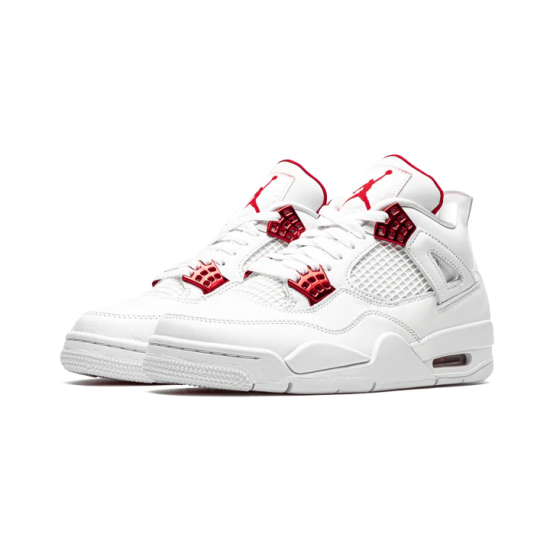 CT8527-112 Air Jordan 4 Retro Metallic Red White/Metallicsilver-Universityred