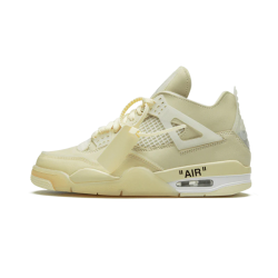 CV9388-100 Air Jordan 4 Retro Off-White Sail Sail/Muslin-White-Black 