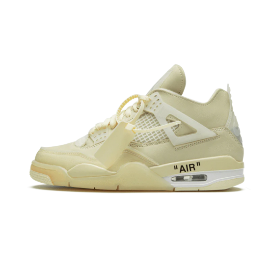 CV9388-100 Air Jordan 4 Retro Off-White Sail Sail/Muslin-White-Black 