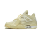 CV9388-100 Air Jordan 4 Retro Off-White Sail Sail/Muslin-White-Black 