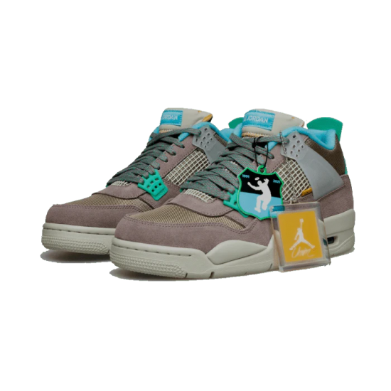 DJ5718-242 Air Jordan 4 Retro Union Taupe Haze Taupehaze/Bluefury/Khaki/Romagreen