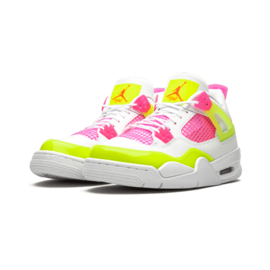 CV7808-100 Air Jordan 4 Retro White Lemon Pink White/Lemon Venom-Pink Blast 