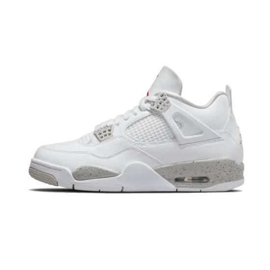 CT8527-100 Air Jordan 4 Tech White (White Oreo) White/Tech Gray/Black/Fire Red 