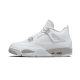 CT8527-100 Air Jordan 4 Tech White (White Oreo) White/Tech Gray/Black/Fire Red 