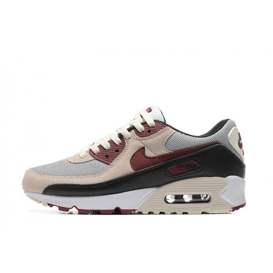 Men Sports Shoes Nike Air Max 90 Beige Red DQ4071-004