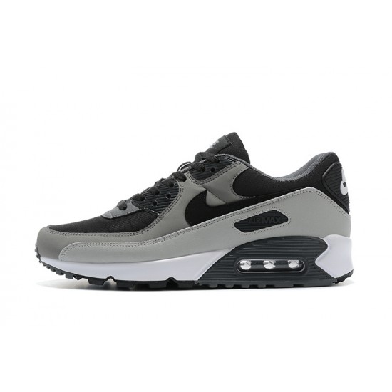 Men Sports Shoes Nike Air Max 90 Black and Grey