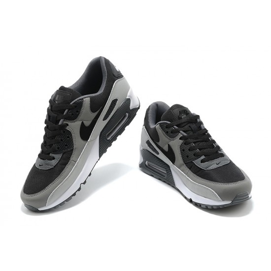 Men Sports Shoes Nike Air Max 90 Black and Grey