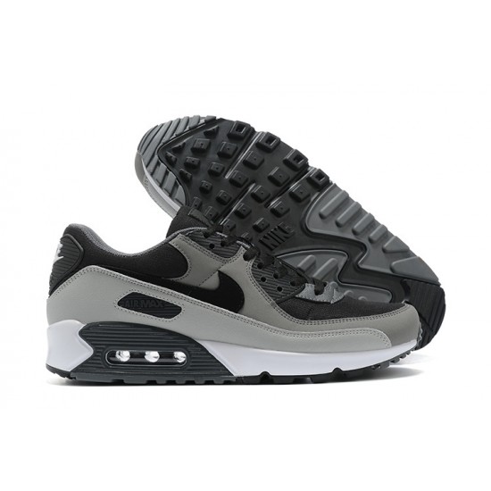 Men Sports Shoes Nike Air Max 90 Black and Grey