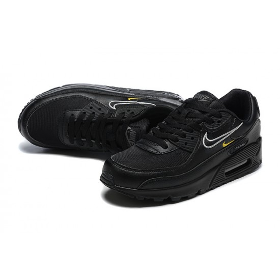 Men Sports Shoes Nike Air Max 90 Black and Yellow