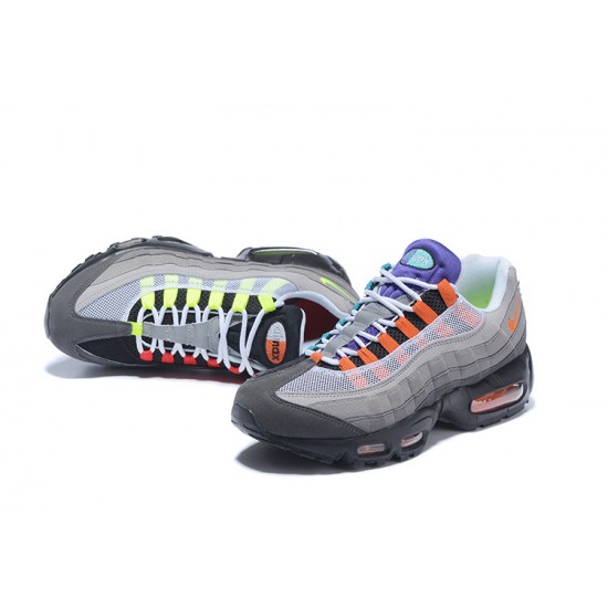 Women/Men Sports Shoes Nike Air Max 95 OG QS Blacksafety Orangevolt 810374-078