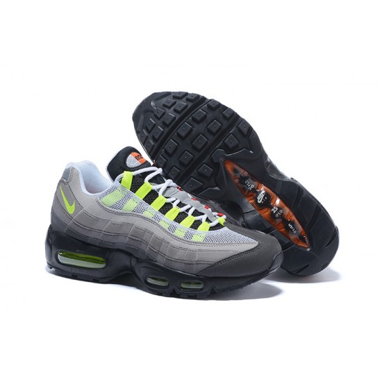 Women/Men Sports Shoes Nike Air Max 95 OG QS Blacksafety Orangevolt 810374-078