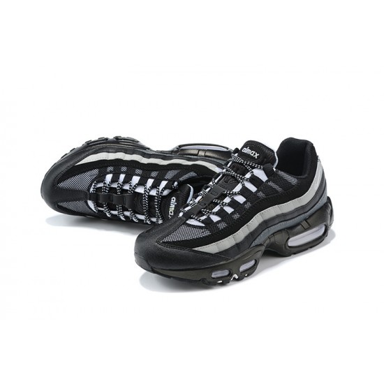 Men Sports Shoes Nike Air Max 95 TT Black White and Grey 