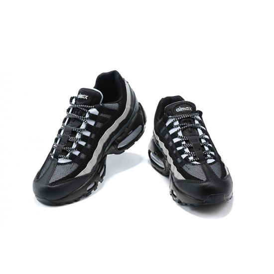 Men Sports Shoes Nike Air Max 95 TT Black White and Grey 