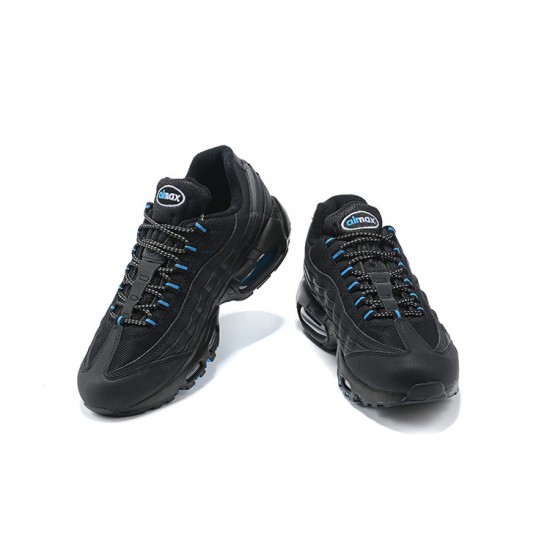 Men Sports Shoes Nike Air Max 95 TT Black and Blue