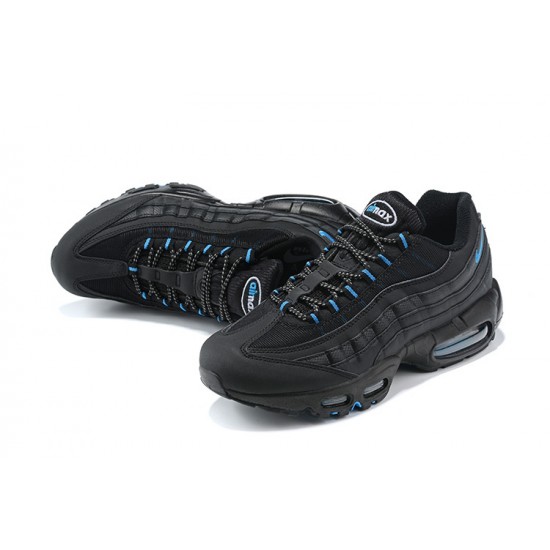 Men Sports Shoes Nike Air Max 95 TT Black and Blue