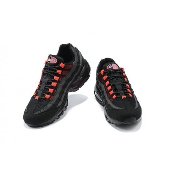 Men Sports Shoes Nike Air Max 95 TT Black and Red