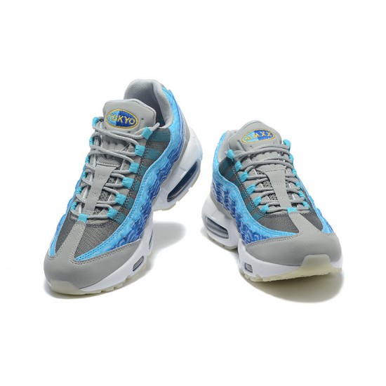 Men Sports Shoes Nike Air Max 95 TT Blue Grey White CW7992-001